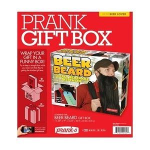Prank Pack Funny Gag Joke Gift Box BEAR BEARD 11.25 x 9 x 3.25 Christmas Holiday